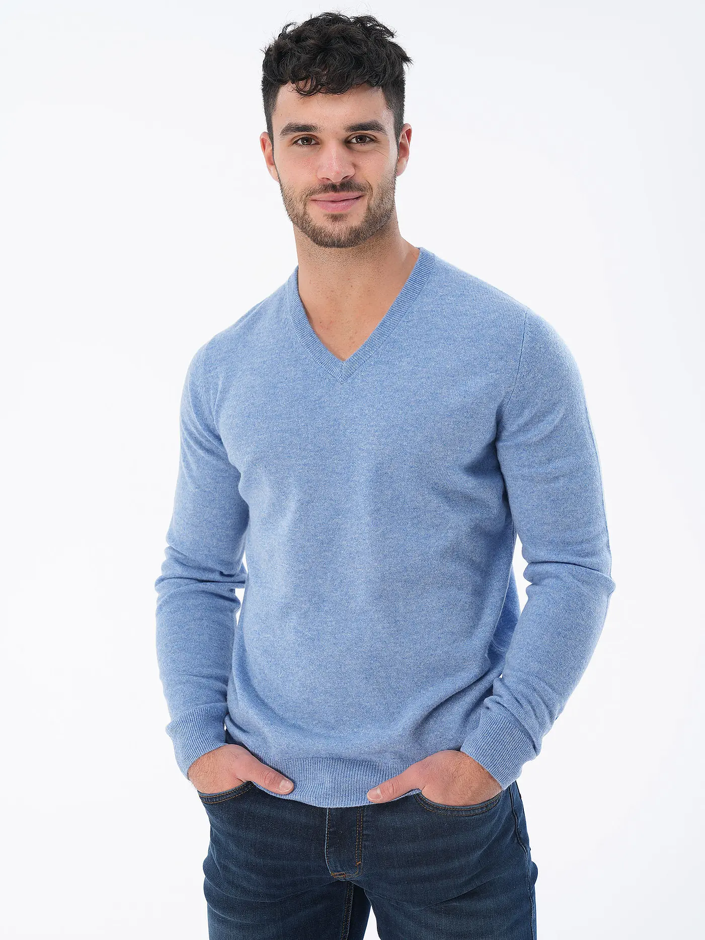 TOM RUSBORG | Kaschmirpullover | hellblau